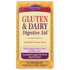 NATURES SECRET: Gluten and Dairy Digestive Aid, 50 cp