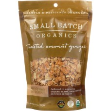 SMALL BATCH ORGANICS: Toasted Coconut Ginger, 12 oz