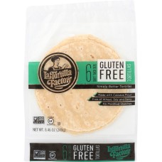LA TORTILLA FACTORY: Gluten Free Tortillas Cassava Flour, 8.46 oz