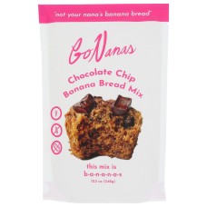 GONANAS: Chocolate Chip Banana Bread Mix, 12.3 oz