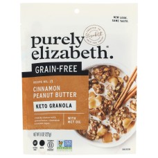 PURELY ELIZABETH: Cinnamon Peanut Butter Granola, 8 oz