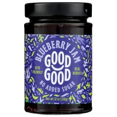 GOOD GOOD: Blueberry Jam No Added Sugar, 12 oz