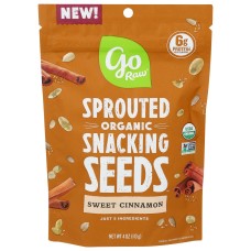 GO RAW: Sweet Cinnamon Snacking Seeds, 4 oz