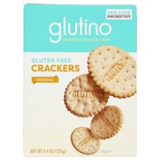 GLUTINO: Gluten Free Original Crackers, 4.4 oz