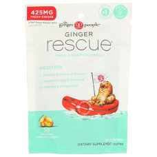 GINGER PEOPLE: Ginger Rescue Lozenges Regular Strength Hard, 3 oz