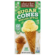 LETS DO ORGANICS: Gluten Free Sugar Cones, 4.6 oz
