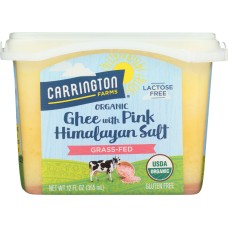 CARRINGTON FARMS: Organic Ghee with Pink Himalayan Salt, 12 oz