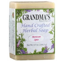 GRANDMAS PURE & NTL: Moroccan Spice Herbal Soap, 6 oz