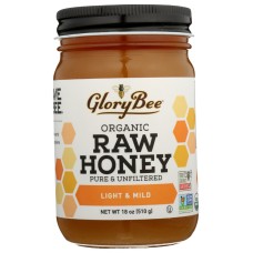 GLORYBEE: Organic Raw Honey, 18 oz