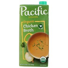 PACIFIC FOODS: Organic Free Range Chicken Broth, 32 oz