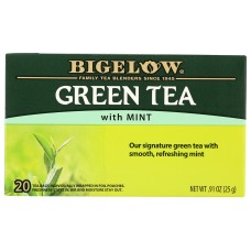 BIGELOW: Green Tea with Mint 20Bg, 0.91 oz