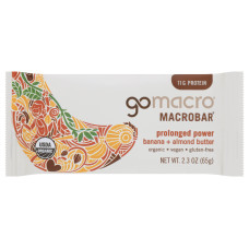 GOMACRO: Banana Almond Butter Protein Bar, 2.3 oz