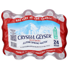 CRYSTAL GEYSER ALPINE SPRING: Natural Alpine Spring Water 24Pk, 405.6 fo CRYSTAL GEYSER ALPINE SPRING: Natural Alpine Spring Water 24Pk, 405.6 fo