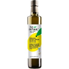 GO NATURAL OLIVE OIL: Organic Extra Virgin Olive Oil, 16.9 fo