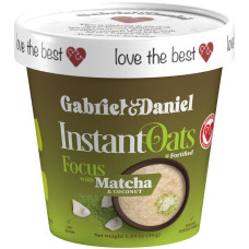 GABRIEL & DANIEL: Matcha Coconut Instant Oatmeal, 1.89 oz