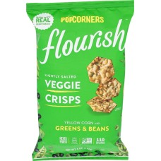 POPCORNERS: Flourish Greens And Beans, 5 oz
