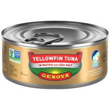 GENOVA: Tuna Yellowfin Water Sea Salt, 5 oz