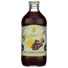GOLDENROOT: Elderberry Gingerbeer, 12 fo