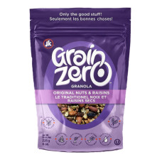 GRAIN ZERO: Nuts and Raisins Granola, 8 oz