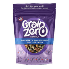GRAIN ZERO: Blueberry and Black Currant Granola, 8 oz