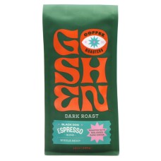 GOSHEN COFFEE ROASTERS: Black Dog Espresso Whole Bean Coffee, 12 oz