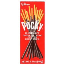 GLICO: Pocky Chocolate Cream Biscuit Sticks, 1.41 oz