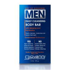 GIOVANNI COSMETICS: Men Daily Cleansing Body Bar, 5 oz GIOVANNI COSMETICS: Men Daily Cleansing Body Bar, 5 oz