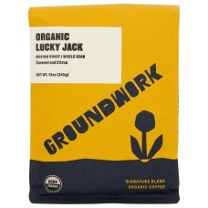 GROUNDWORK COFFEE NITRO: Lucky Jack Organic Coffee, 12 oz