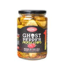 GEDNEY: Black Label Ghost Pepper Pickle Chips, 24 oz