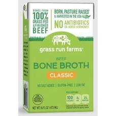 GRASS RUN FARMS: Beef Bone Broth, 16 fo