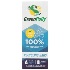 GREENPOLLY: Recycling Bags 13 Gallon, 20 bg