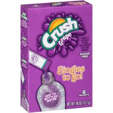 CRUSH: Grape Powder Drink Mix 6 Packets, 0.48 oz
