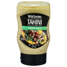 WILD GARDEN: Sauce and Dressing Green Herb Tahini, 9.9 oz