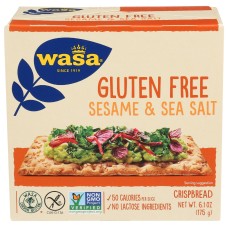 WASA: Gluten Free Sesame and Sea Salt, 6.1 oz