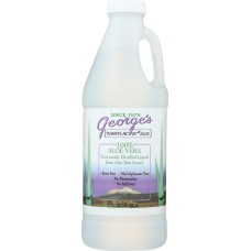 GEORGES: Aloe Vera Distilled Liquid, 32 oz