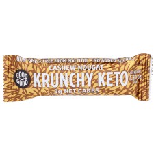 GOOD GOOD: Krunchy Keto Bar Cashew Nougat, 1.23 oz