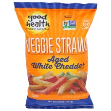 GOOD HEALTH: Veggie Straws Aged White Cheddar, 6.25 oz