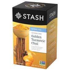 STASH TEA: Tea Chai Gold Turmeric, 18 bg
