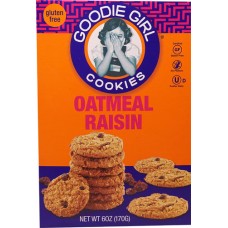 GOODIE GIRL: Cookie Gluten Free Oatmeal Raisin, 6 oz