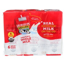 HORIZON: Organic Whole Milk 6 Count, 48 fo
