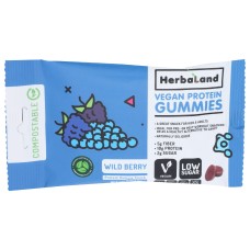 HERBALAND: Wild Berry Vegan Protein Gummies, 50 gm