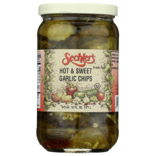 SECHLERS: Hot Sweet Garlic Chips, 16 oz