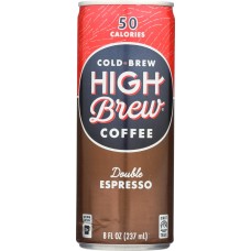 HIGH BREW: Double Espresso Coffee, 8 fo