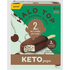 HALO TOP: Mint Chocolate Cookie Keto Pops, 4 ea