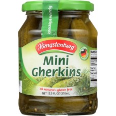 HENGSTENBERG: Mini Gherkins, 12.5 oz