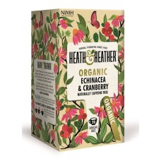 HEATH AND HEATHER: Organic Echinacea Cranberry Tea, 20 ea