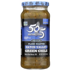 505 SOUTHWESTERN: Hatch Valley Roasted Green Chile Medium, 16 oz