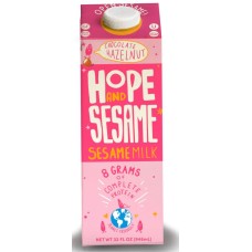 HOPE AND SESAME: Chocolate Hazelnut Sesame Milk, 32 oz