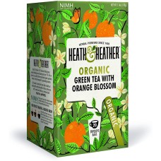 HEATH AND HEATHER: Organic Green Tea With Orange Blossom, 20 ea