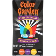 COLOR GARDEN: Pure Natural Food Colors Halloween 5 Ct, 1 oz